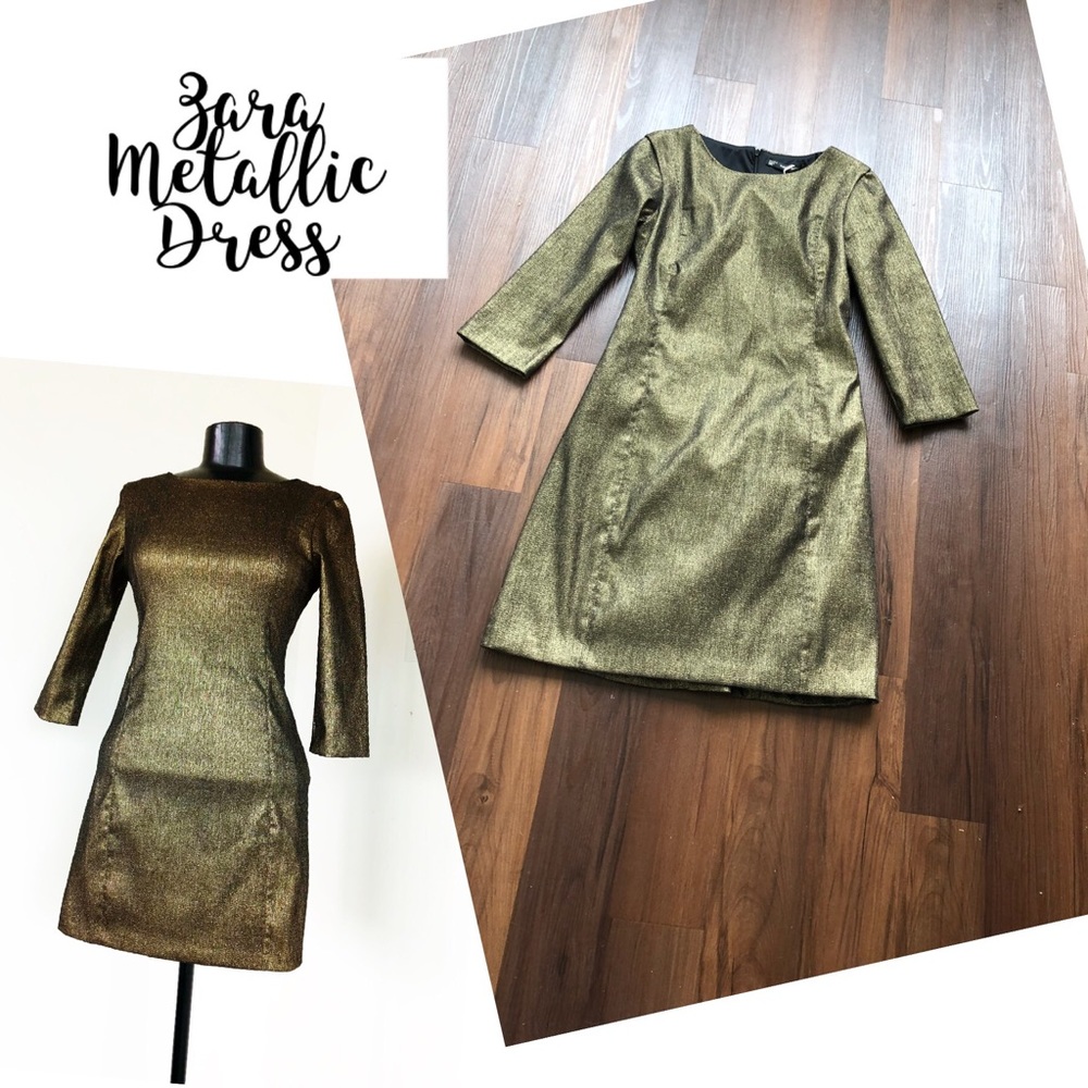 Metallic Gold Zara Dress